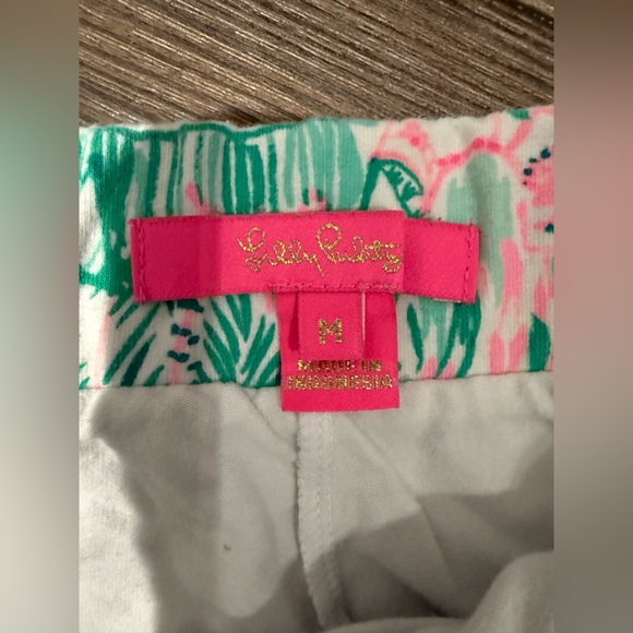 Lilly Pulitzer Madison Skort Bright Agate Green Camelflage Print Size M - Picture 2 of 4